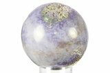 Polished Purple Botryoidal Grape Agate Sphere - Indonesia #360088-1